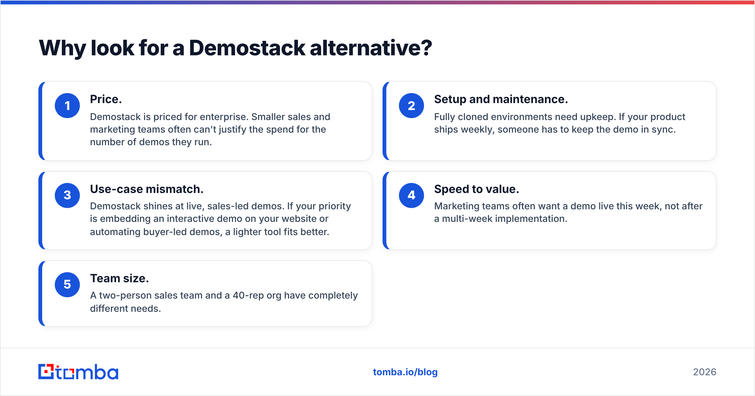 Diagram: Why look for a Demostack alternative