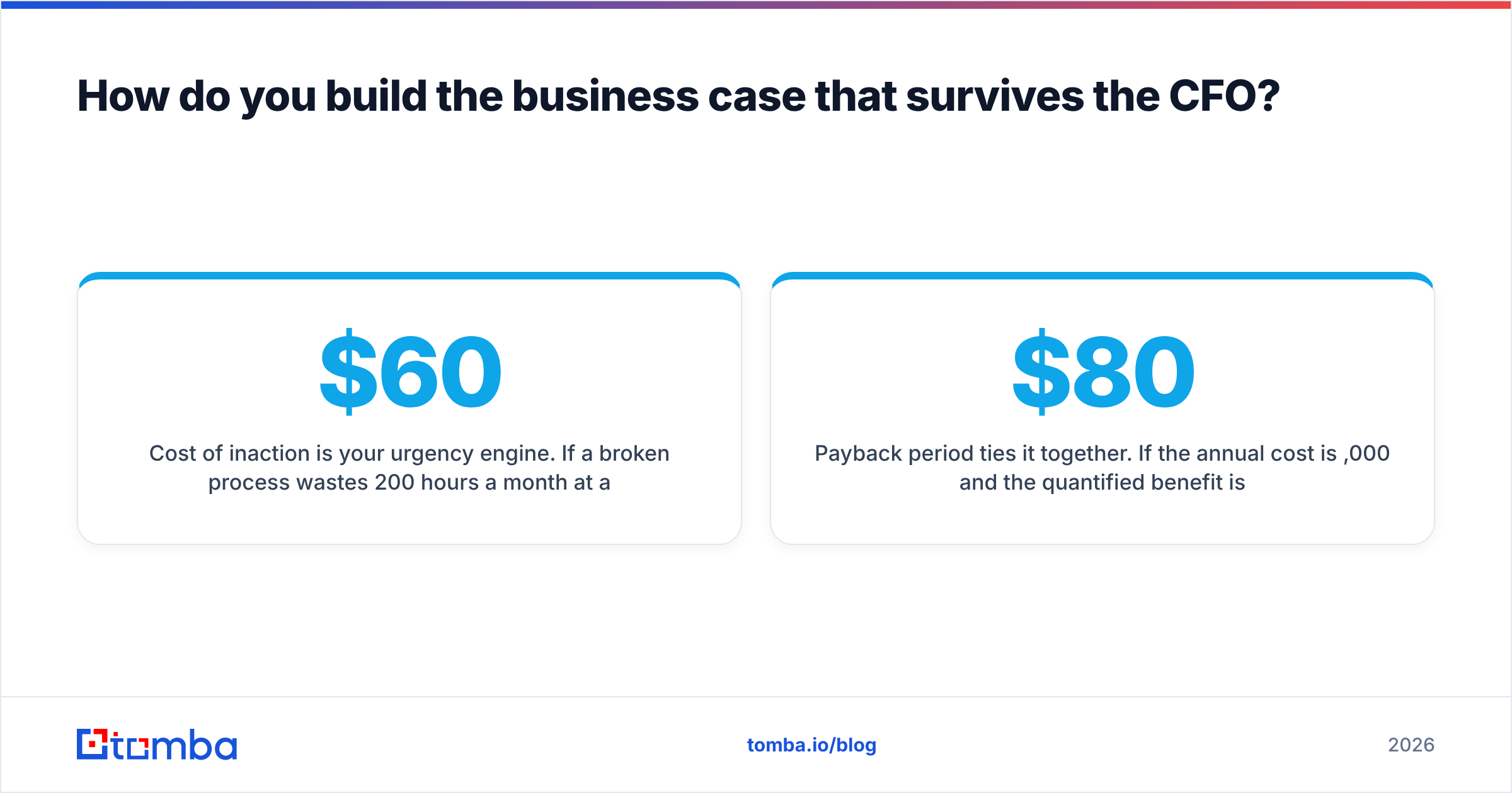 Diagram: How do you build the business case that survives the CFO