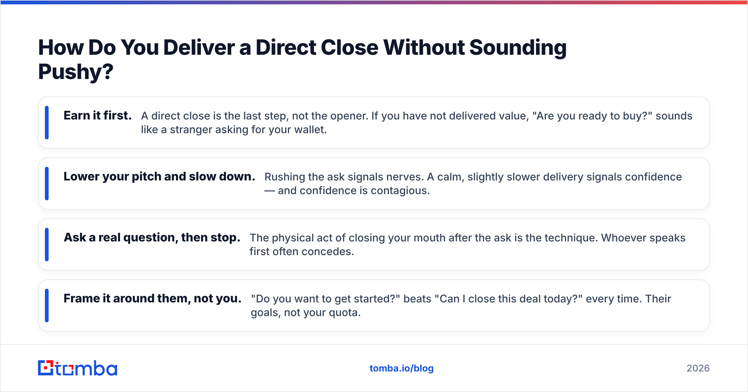 Diagram: How Do You Deliver a Direct Close Without Sounding Pushy