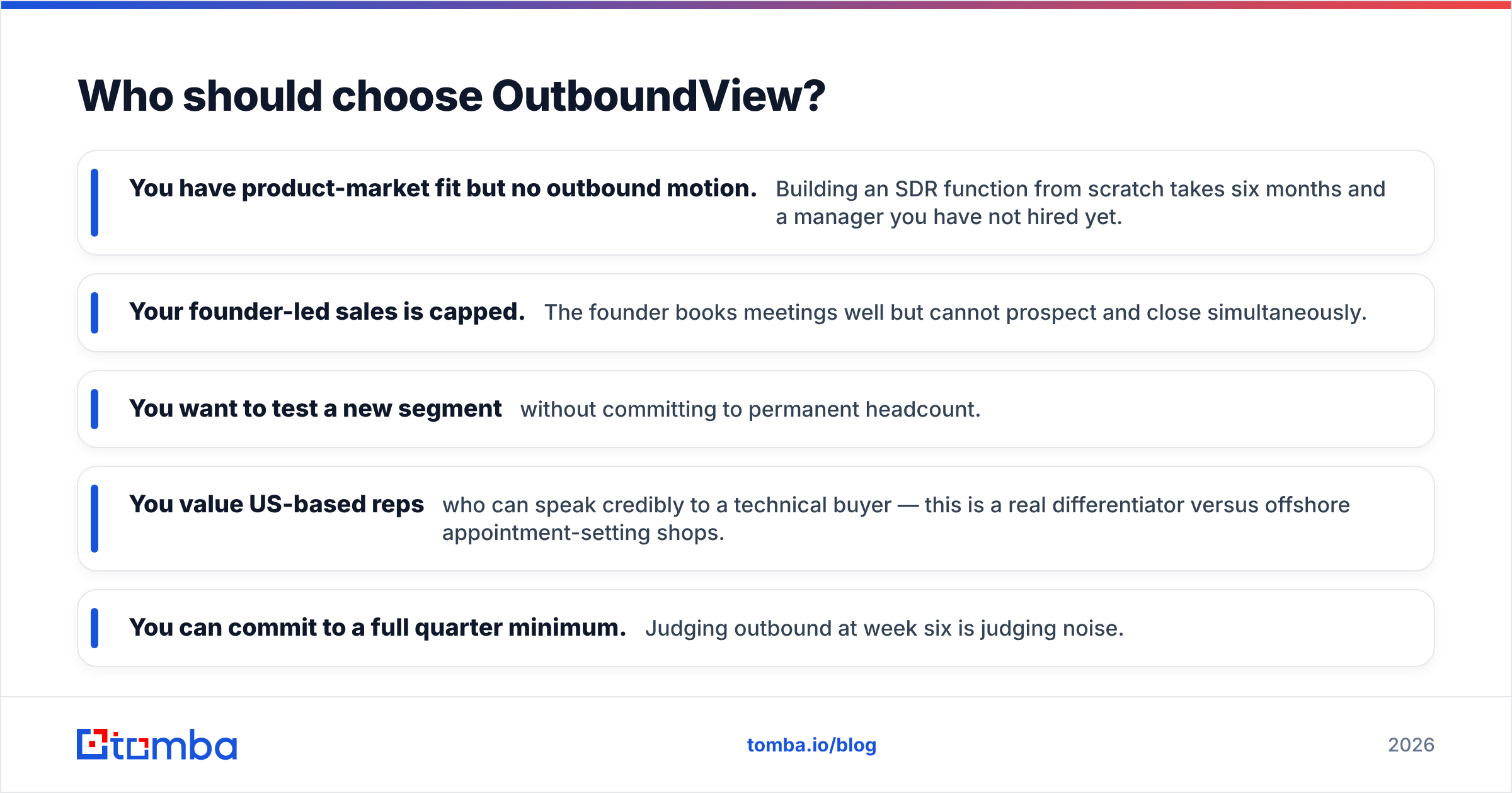 DiscoverOrg vs OutboundView: who should choose the outsourced SDR agency