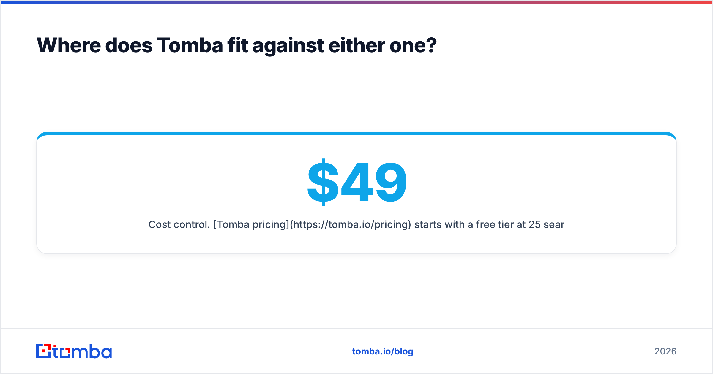 Diagram: Where does Tomba fit against either one