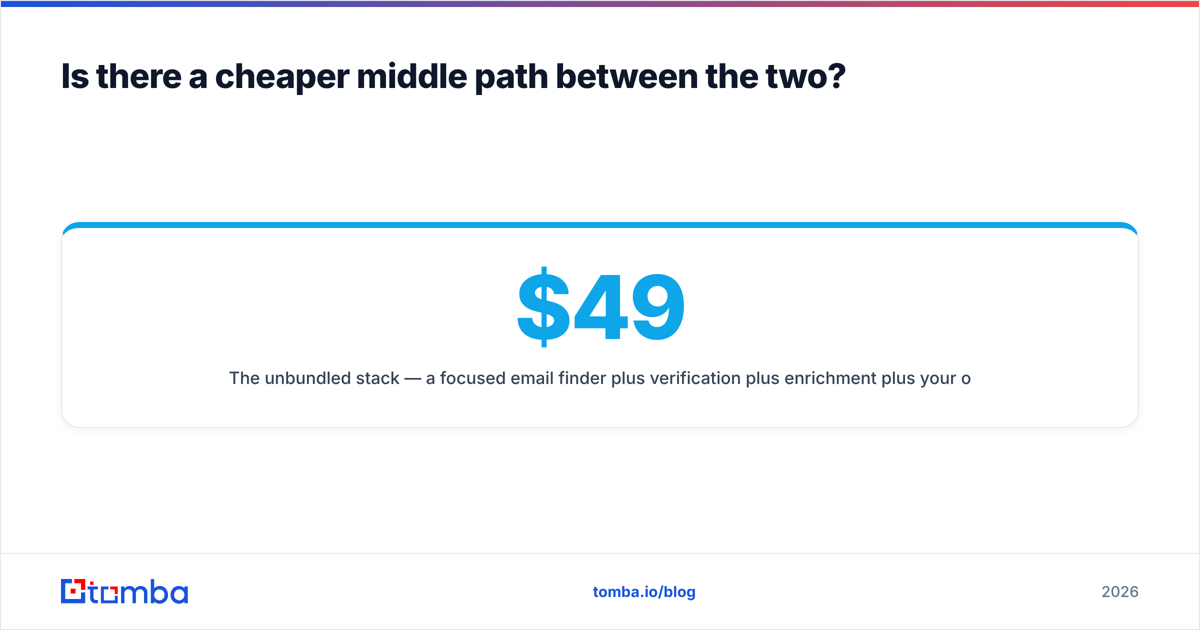 DiscoverOrg vs Vainu alternative diagram: the unbundled email finder, verifier, and enrichment stack