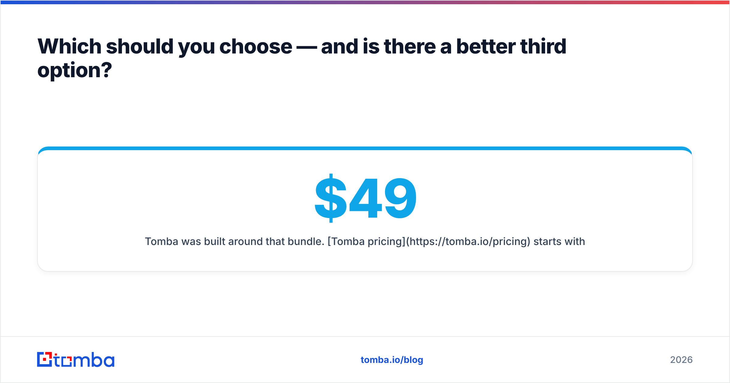 Diagram: Which should you choose — and is there a better third option