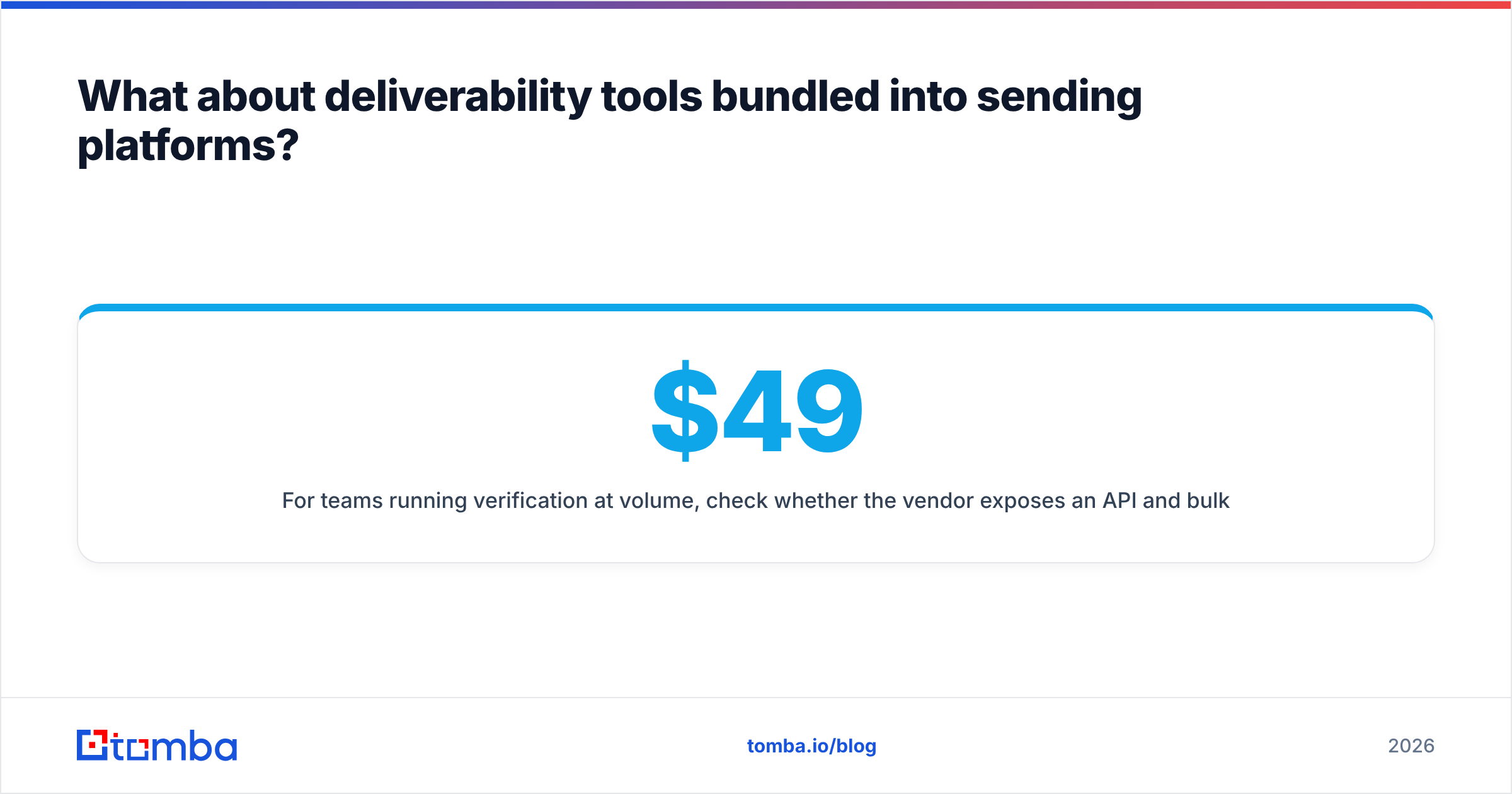 Diagram: What about deliverability tools bundled into sending platforms