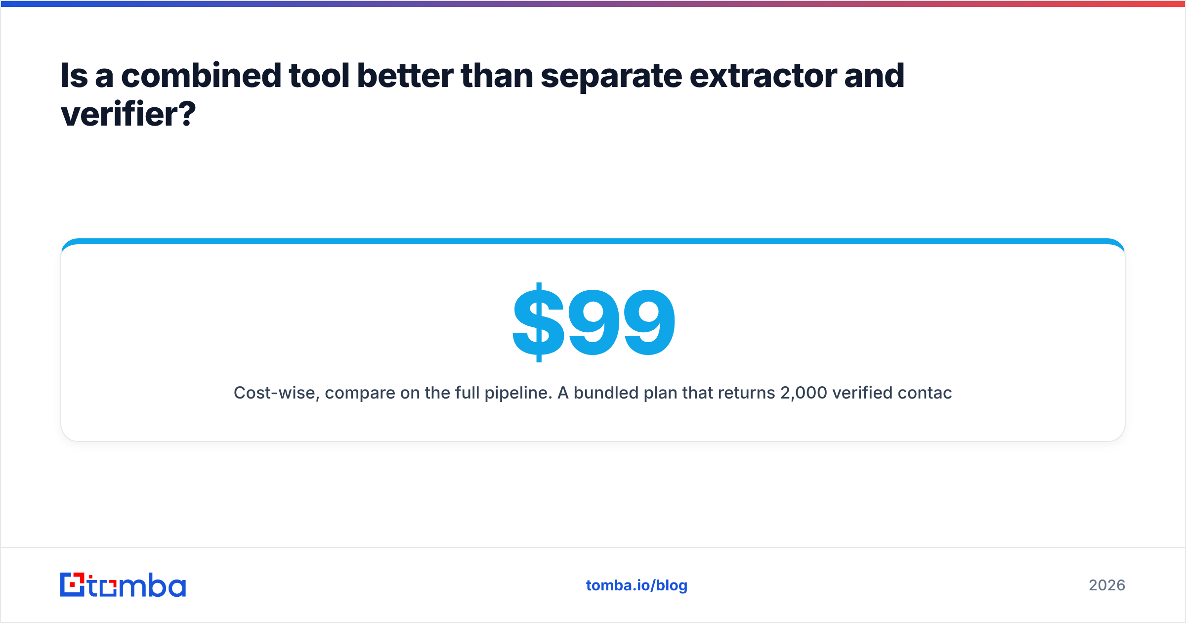 Diagram: Is a combined tool better than separate extractor and verifier