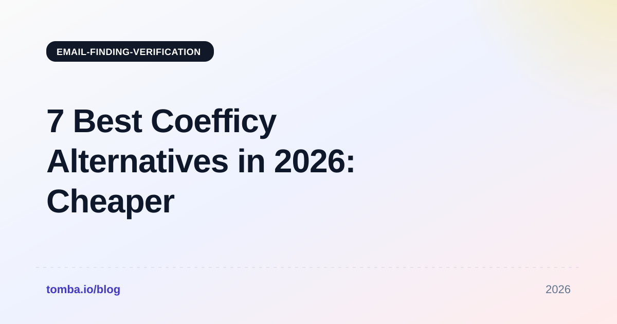 7 Best Coefficy Alternatives in 2026: Cheaper Lead-Data Tools