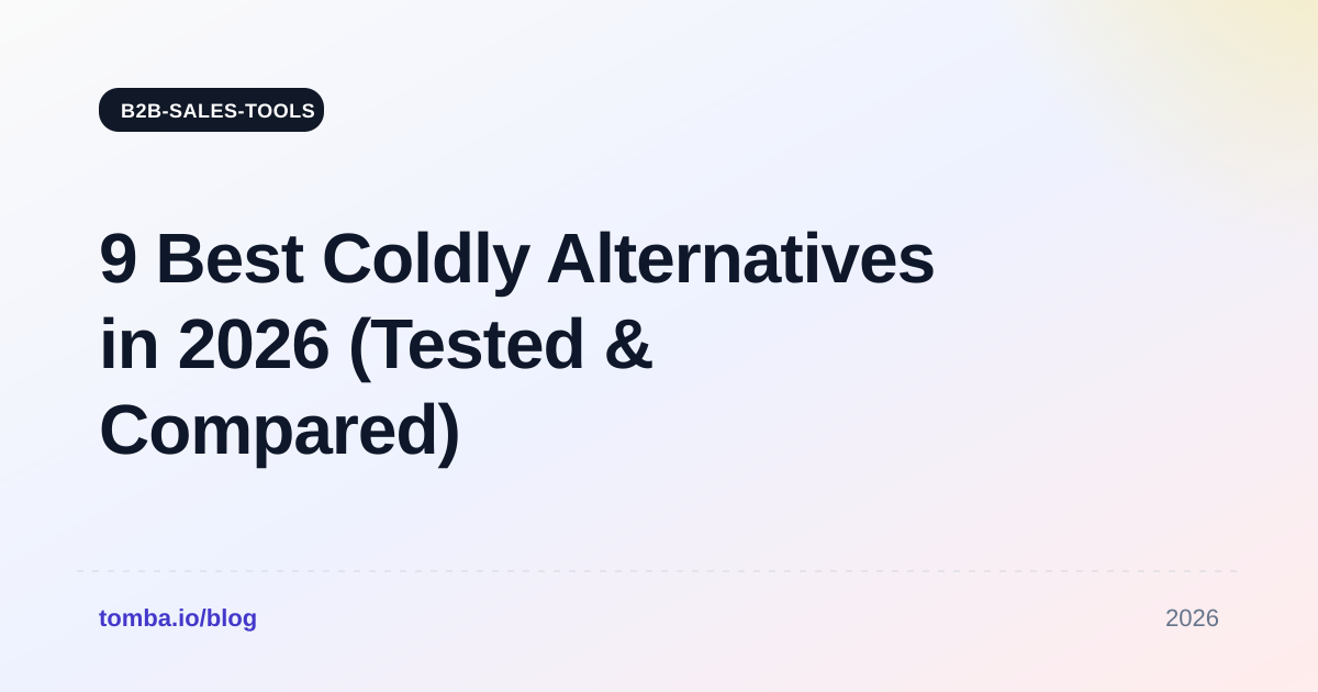 9 Best Coldly Alternatives in 2026 (Tested & Compared)