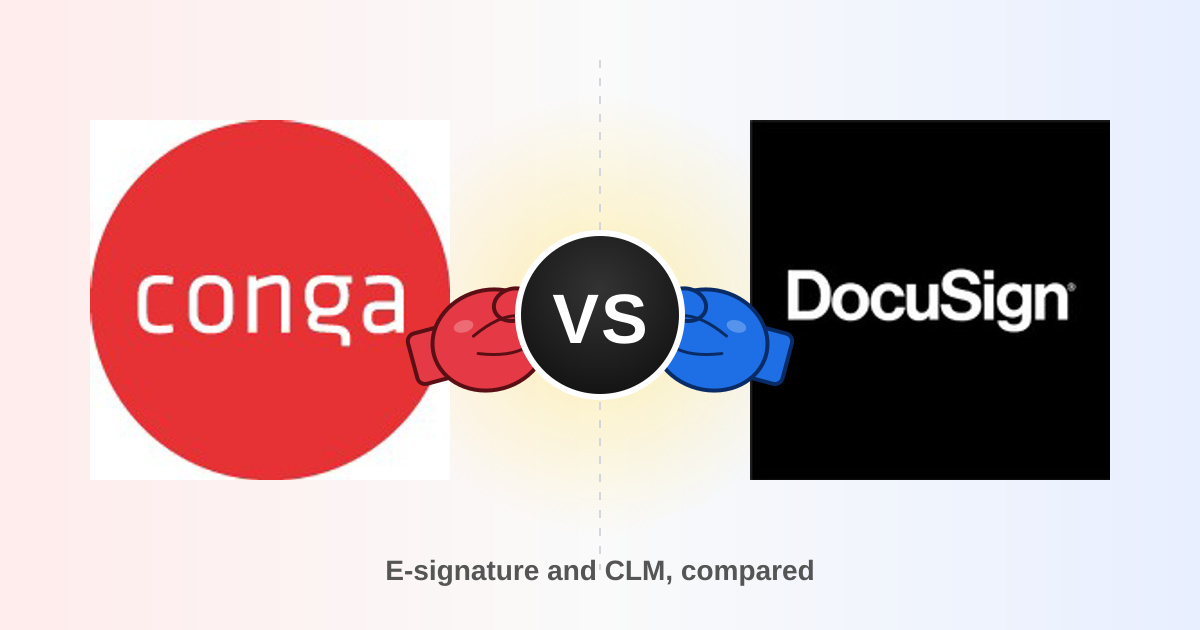 Conga vs Docusign: E-Signature and CLM Compared for 2026