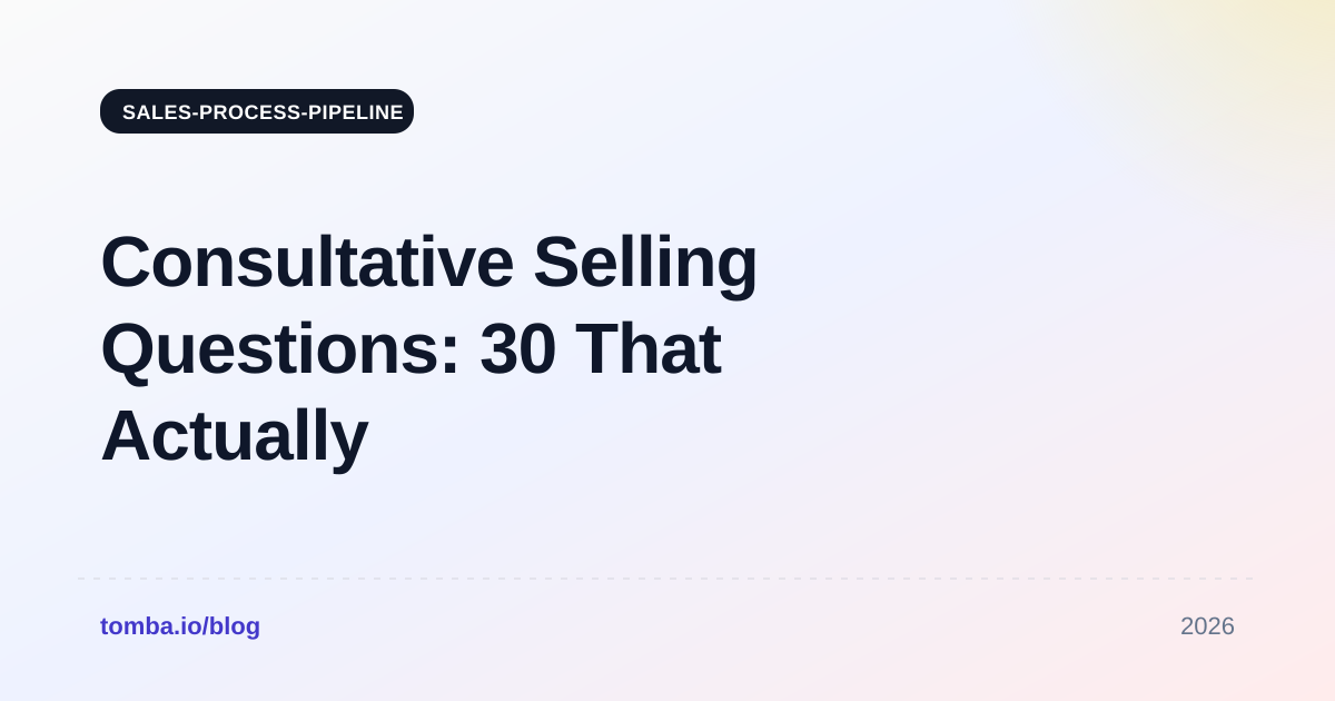 Consultative Selling Questions: 30 That Actually Close Deals
