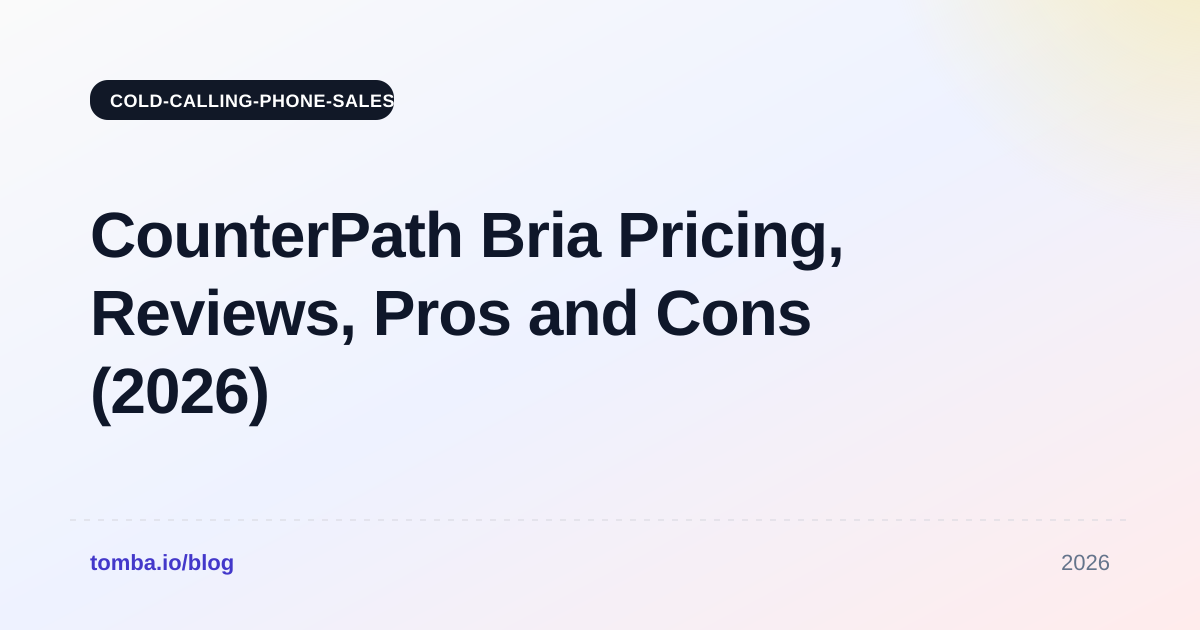 CounterPath Bria Pricing, Reviews, Pros and Cons (2026)