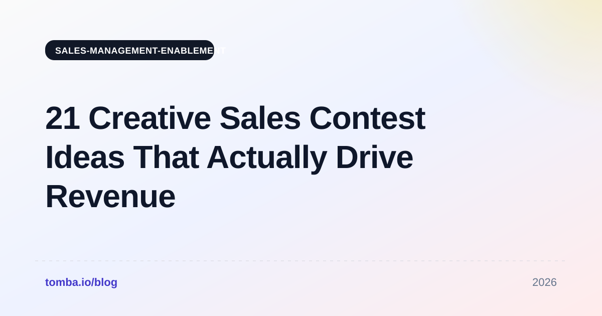 21 Creative Sales Contest Ideas That Actually Drive Revenue