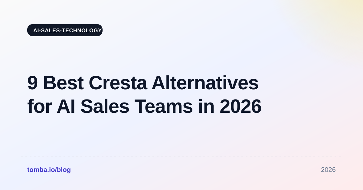 9 Best Cresta Alternatives for AI Sales Teams in 2026
