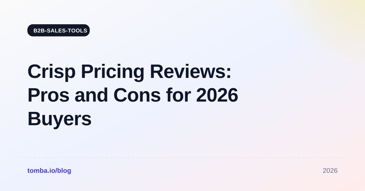 Crisp Pricing Reviews: Pros and Cons for 2026 Buyers