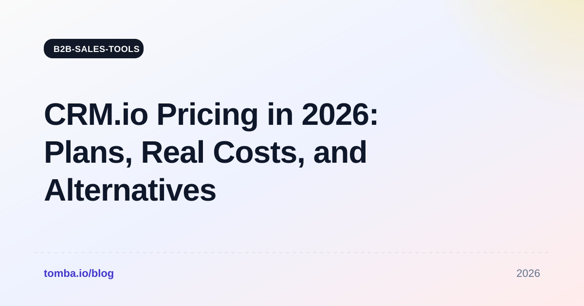 CRM.io Pricing in 2026: Plans, Real Costs, and Alternatives