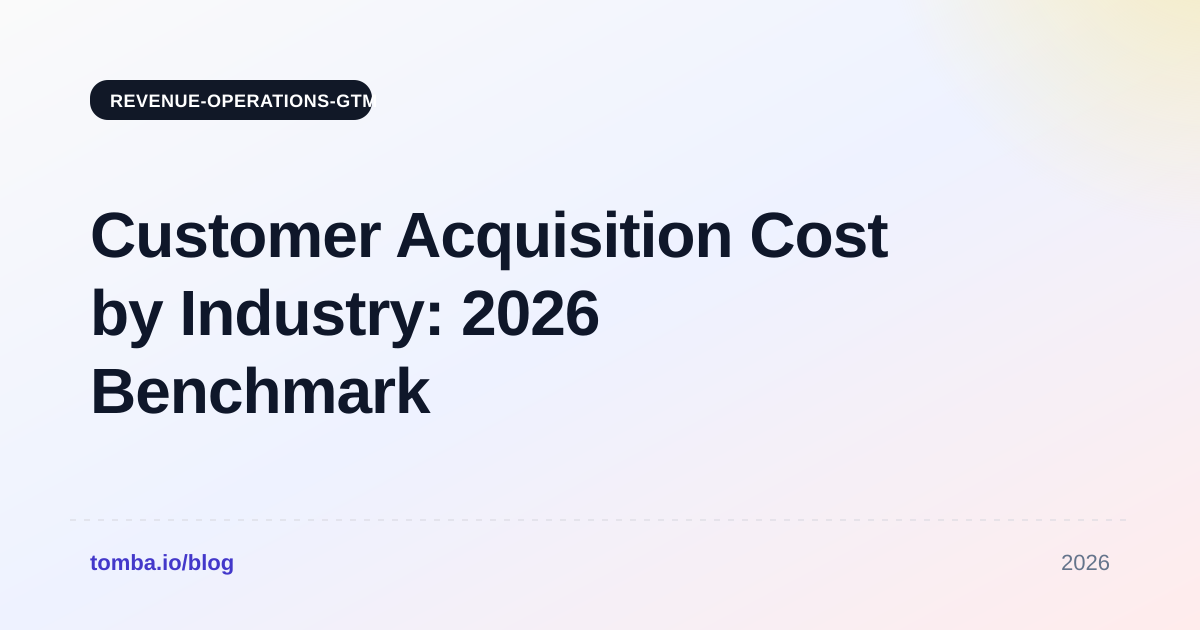 Customer Acquisition Cost by Industry: 2026 Benchmark Guide
