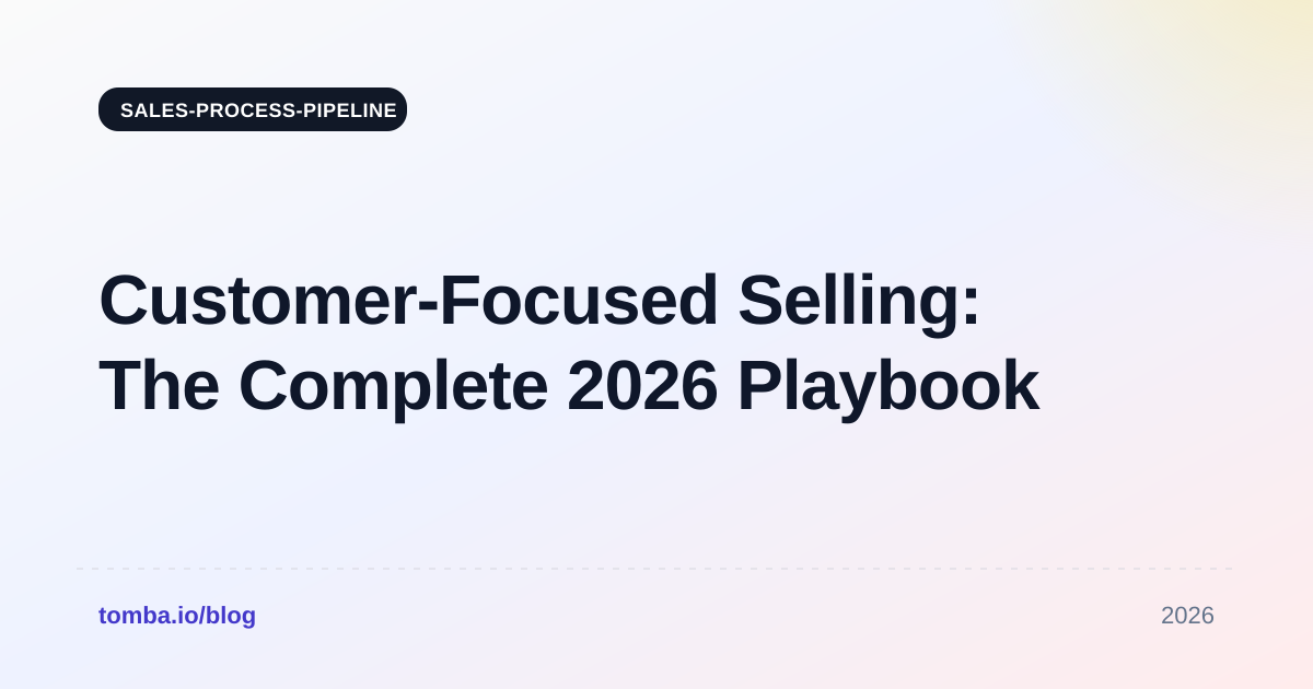 Customer Focused Selling: The Complete 2026 Playbook