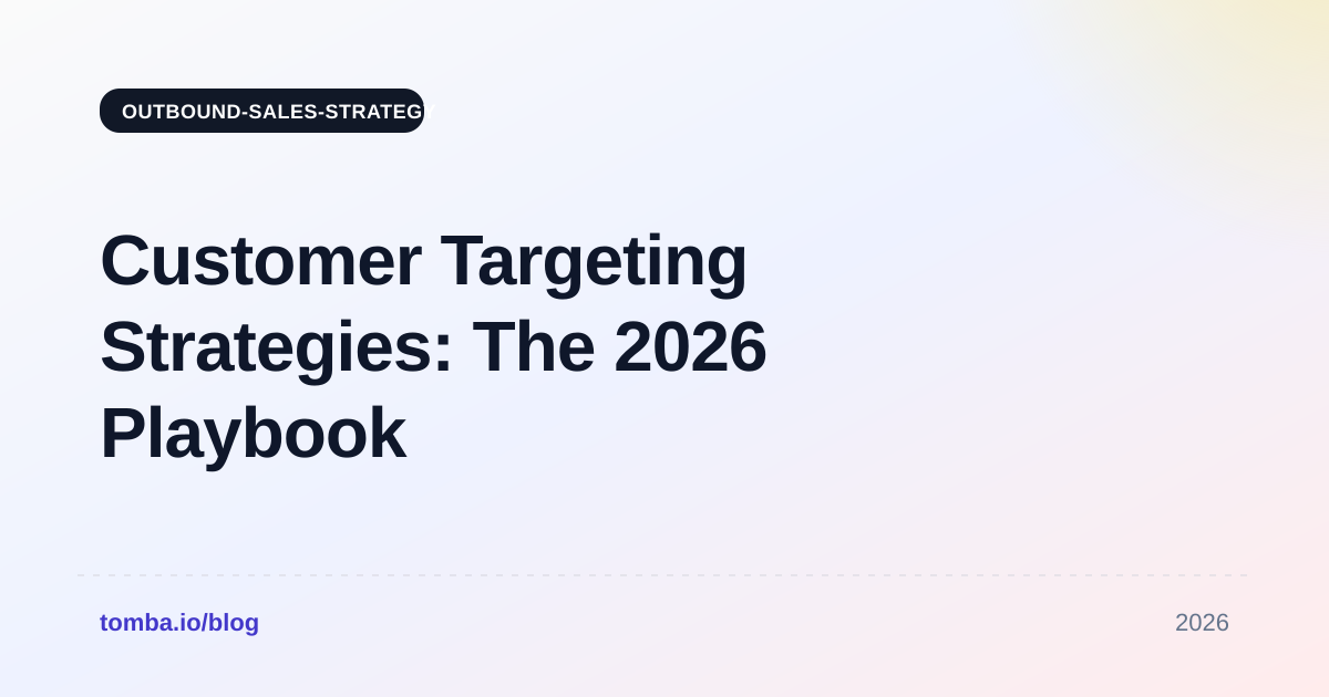 Customer Targeting Strategies: The 2026 Playbook for B2B Teams