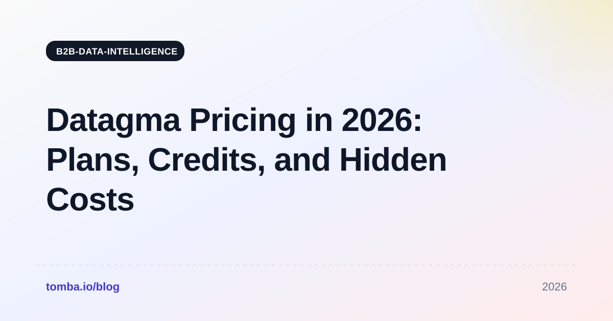 Datagma Pricing in 2026: Plans, Credits, and Hidden Costs