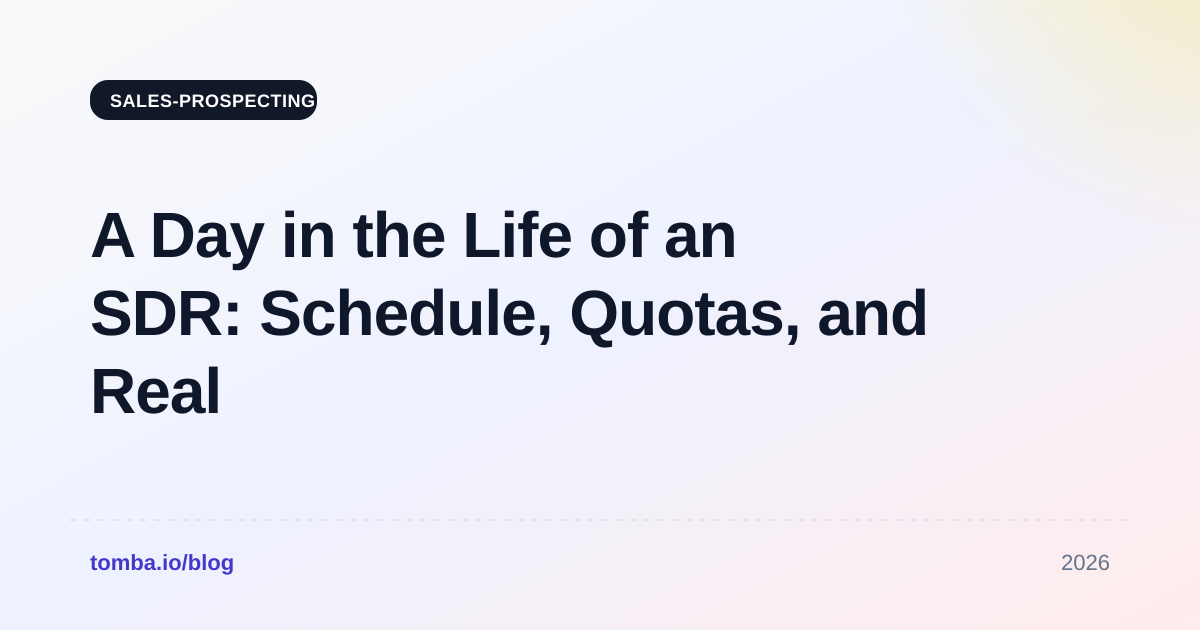 A Day in the Life of an SDR: Schedule, Quotas, and Real Tasks