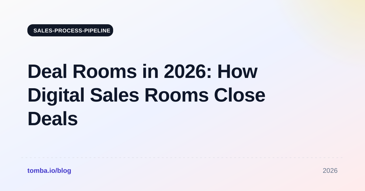 Deal Rooms in 2026: How Digital Sales Rooms Close Deals
