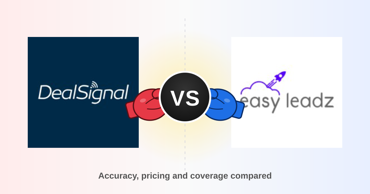 DealSignal vs EasyLeadz (2026): Which B2B Data Tool Wins