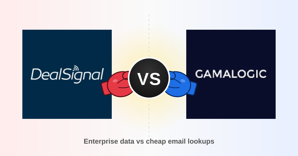 DealSignal vs Gamalogic: Which B2B Data Tool Wins in 2026