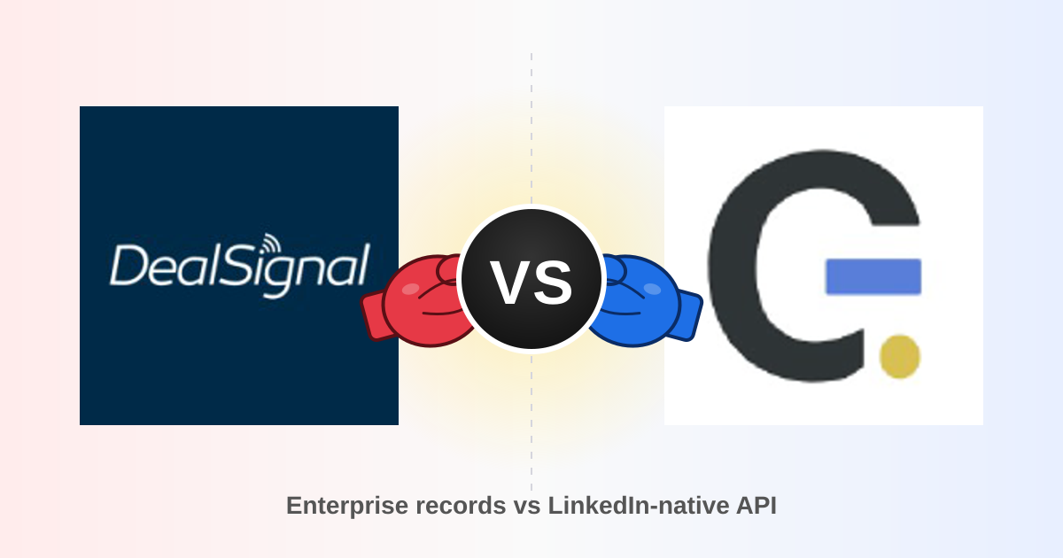 DealSignal vs Generect: Which B2B Data Tool Wins in 2026?