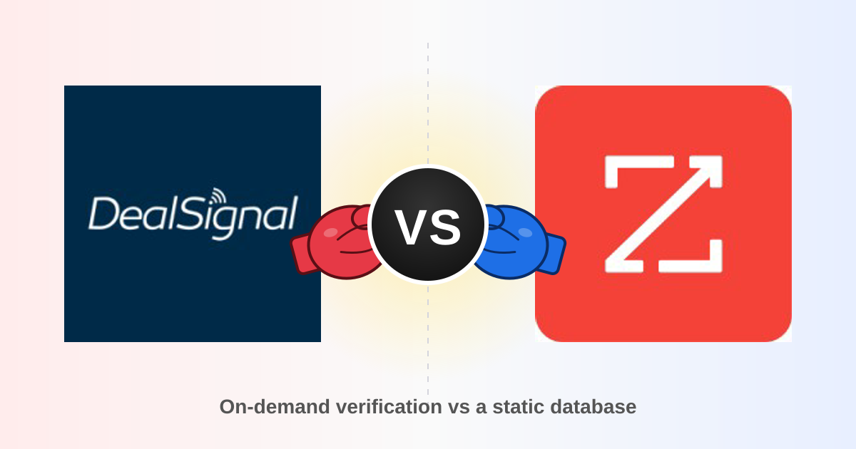 DealSignal vs ZoomInfo: B2B Data Accuracy and Pricing