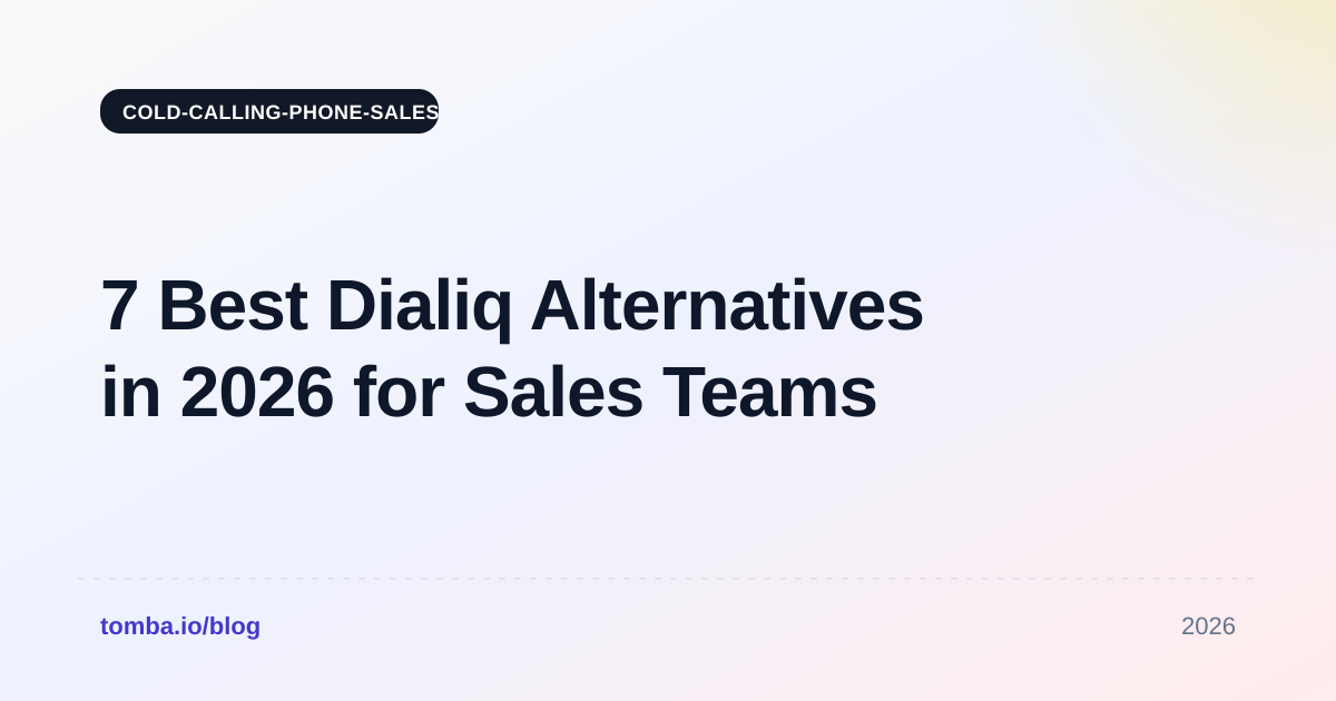 7 Best Dialiq Alternatives in 2026 for Sales Teams