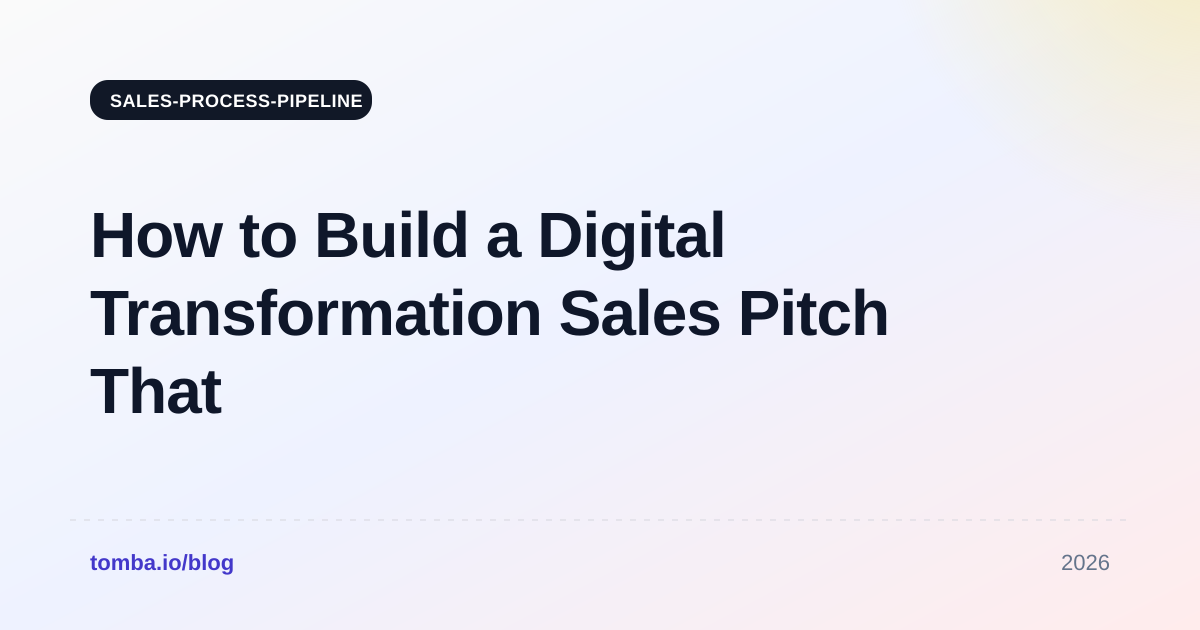 How to Build a Digital Transformation Sales Pitch That Closes