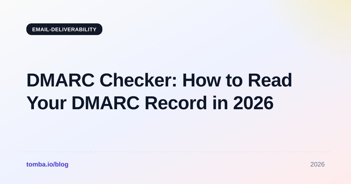 DMARC Checker: How to Read Your DMARC Record in 2026
