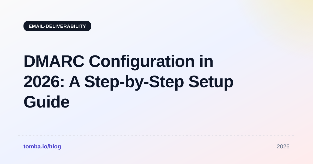 DMARC Configuration in 2026: A Step-by-Step Setup Guide