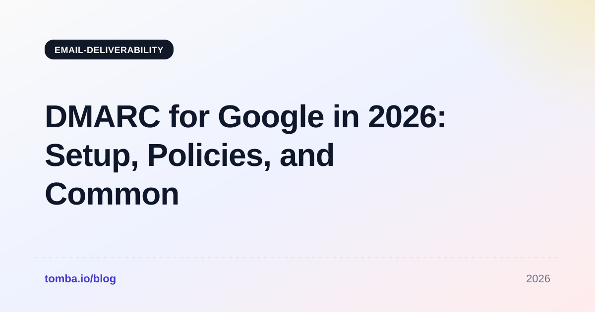DMARC for Google in 2026: Setup, Policies, and Common Errors