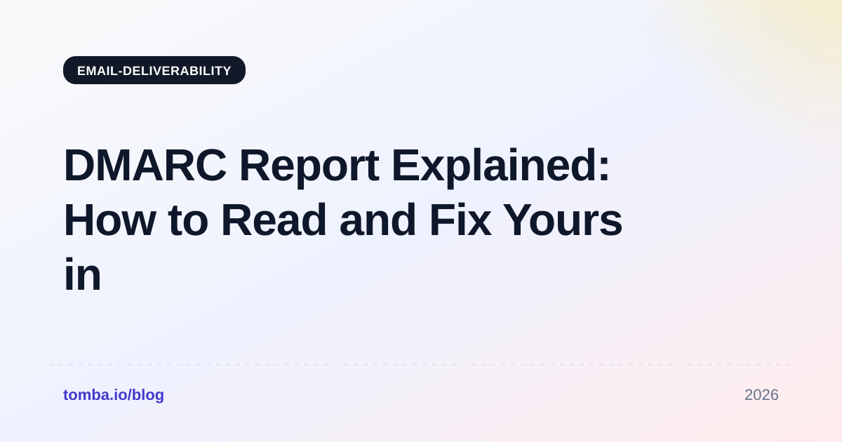 DMARC Report Explained: How to Read and Fix Yours in 2026