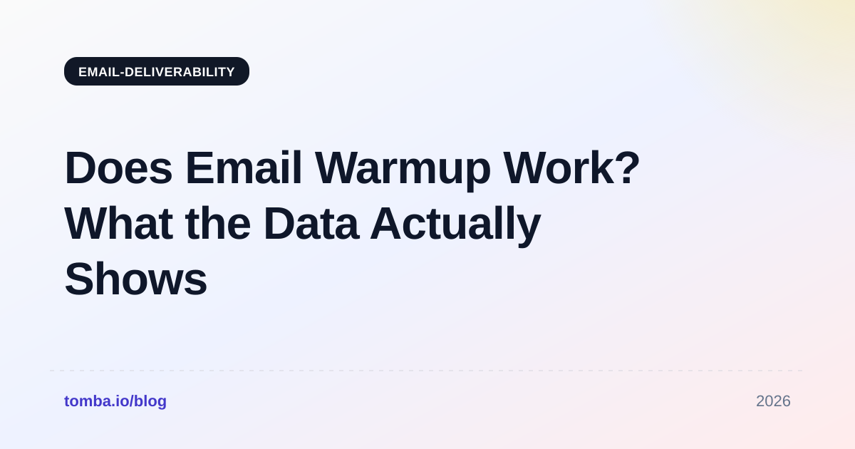 Does Email Warmup Work? What the Data Actually Shows in 2026