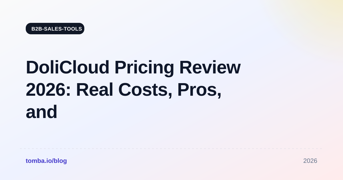 DoliCloud Pricing Review 2026: Real Costs, Pros, and Cons