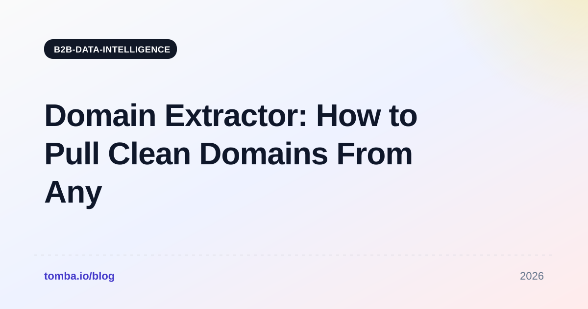 Domain Extractor: How to Pull Clean Domains From Any List