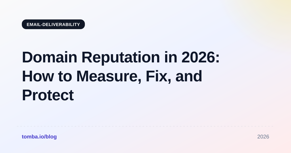 Domain Reputation in 2026: How to Measure, Fix, and Protect It
