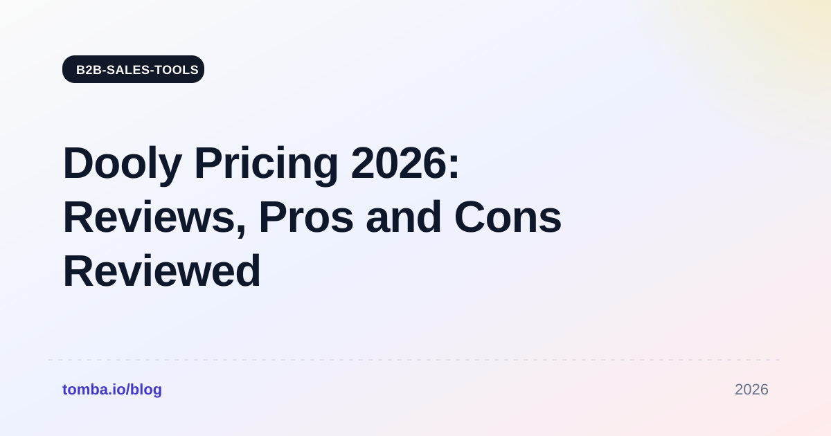 Dooly Pricing Reviews, Pros and Cons: 2026 Buyer Guide