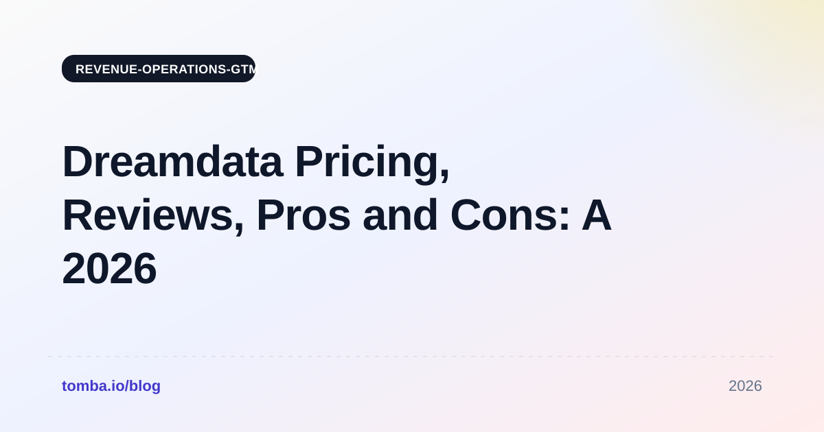 Dreamdata Pricing, Reviews, Pros and Cons: A 2026 Breakdown