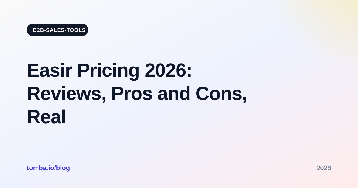 Easir Pricing Review 2026: Real Costs, Pros and Cons