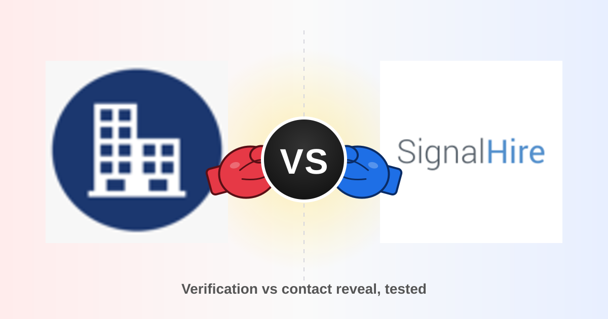 Easy Email Verification vs SignalHire: 2026 Data Accuracy Test
