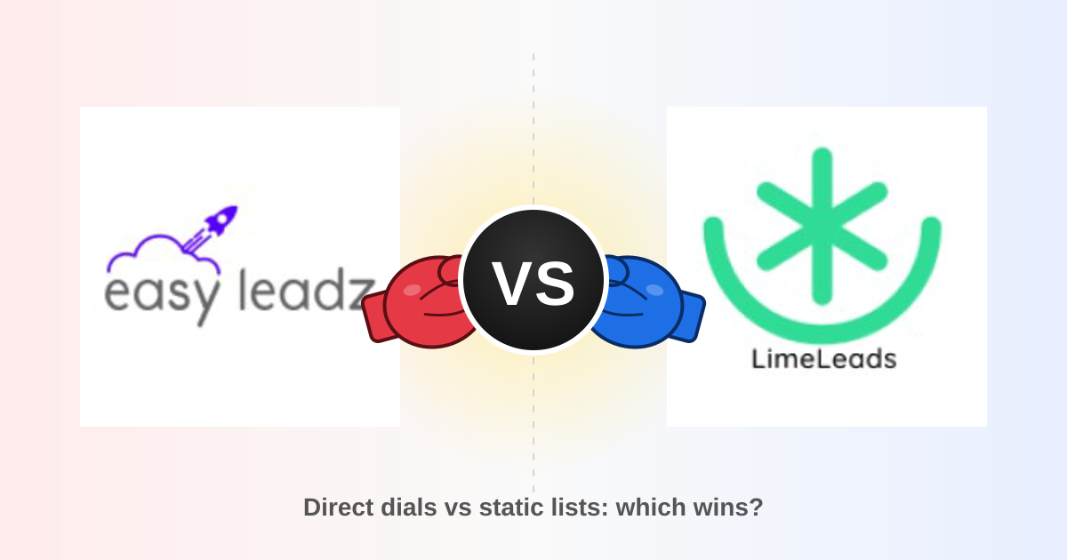 EasyLeadz vs LimeLeads (2026): Which B2B Data Tool Wins?