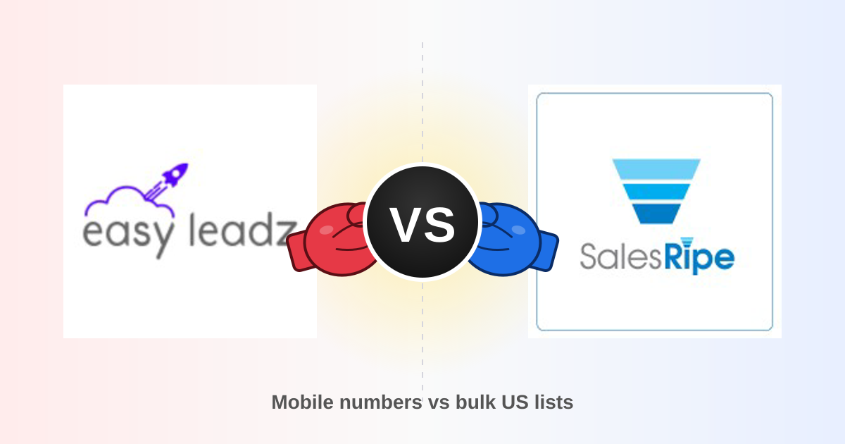 EasyLeadz vs SalesRipe: Which B2B Data Tool Wins in 2026?