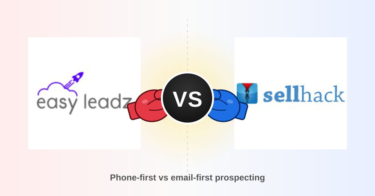 EasyLeadz vs SellHack: Which Contact Finder Wins in 2026?