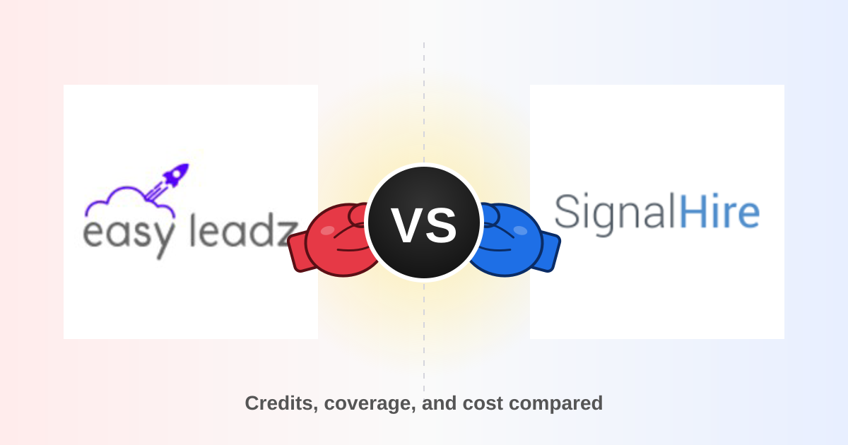 EasyLeadz vs SignalHire (2026): Which Contact Finder Wins?