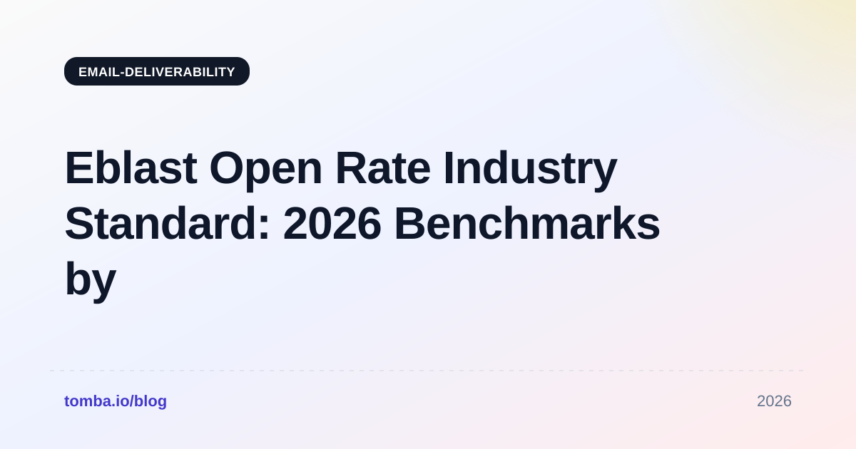 Eblast Open Rate Industry Standard: 2026 Benchmarks by Sector