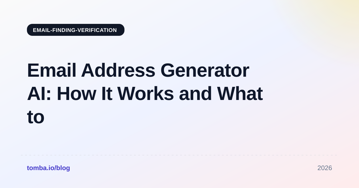 Email Address Generator AI: How It Works and What to Use