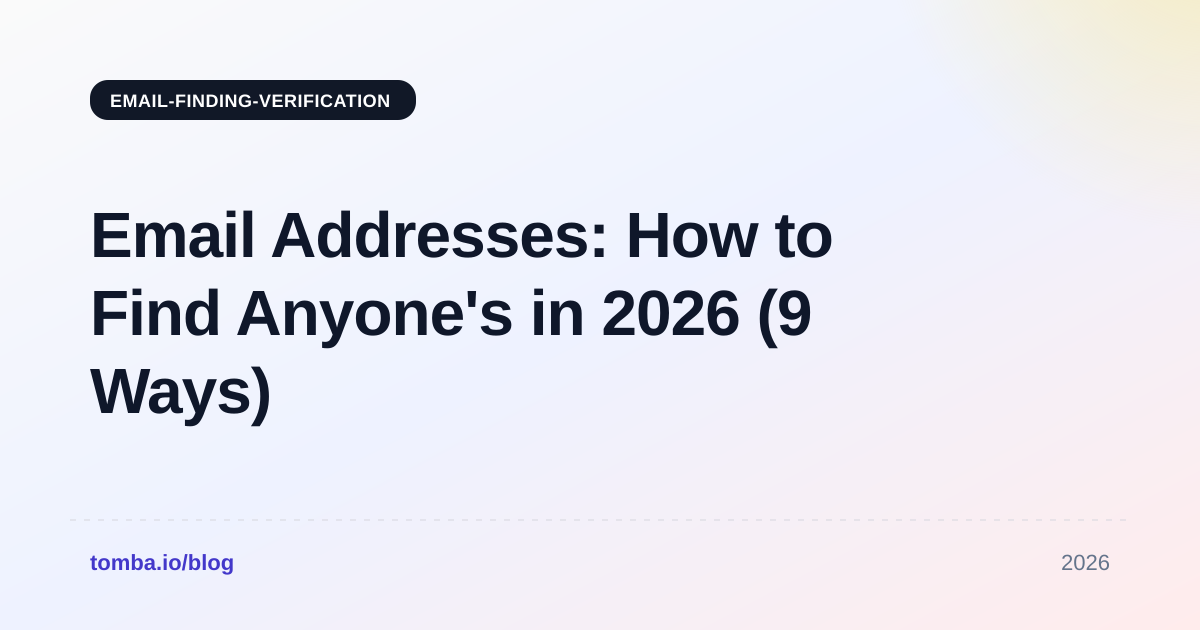 How to Find Email Addresses in 2026: 9 Ways That Work