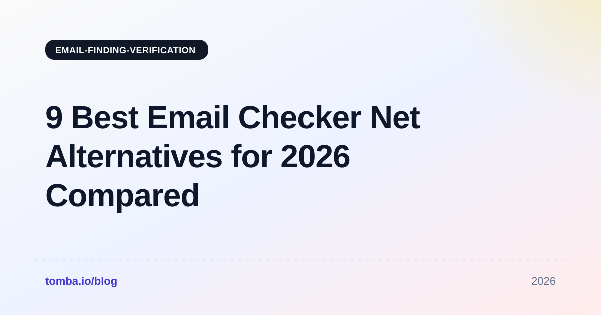 9 Best Email Checker Net Alternatives for 2026 Compared